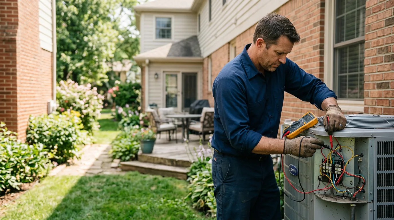 HVAC technician working near Newtown, CT